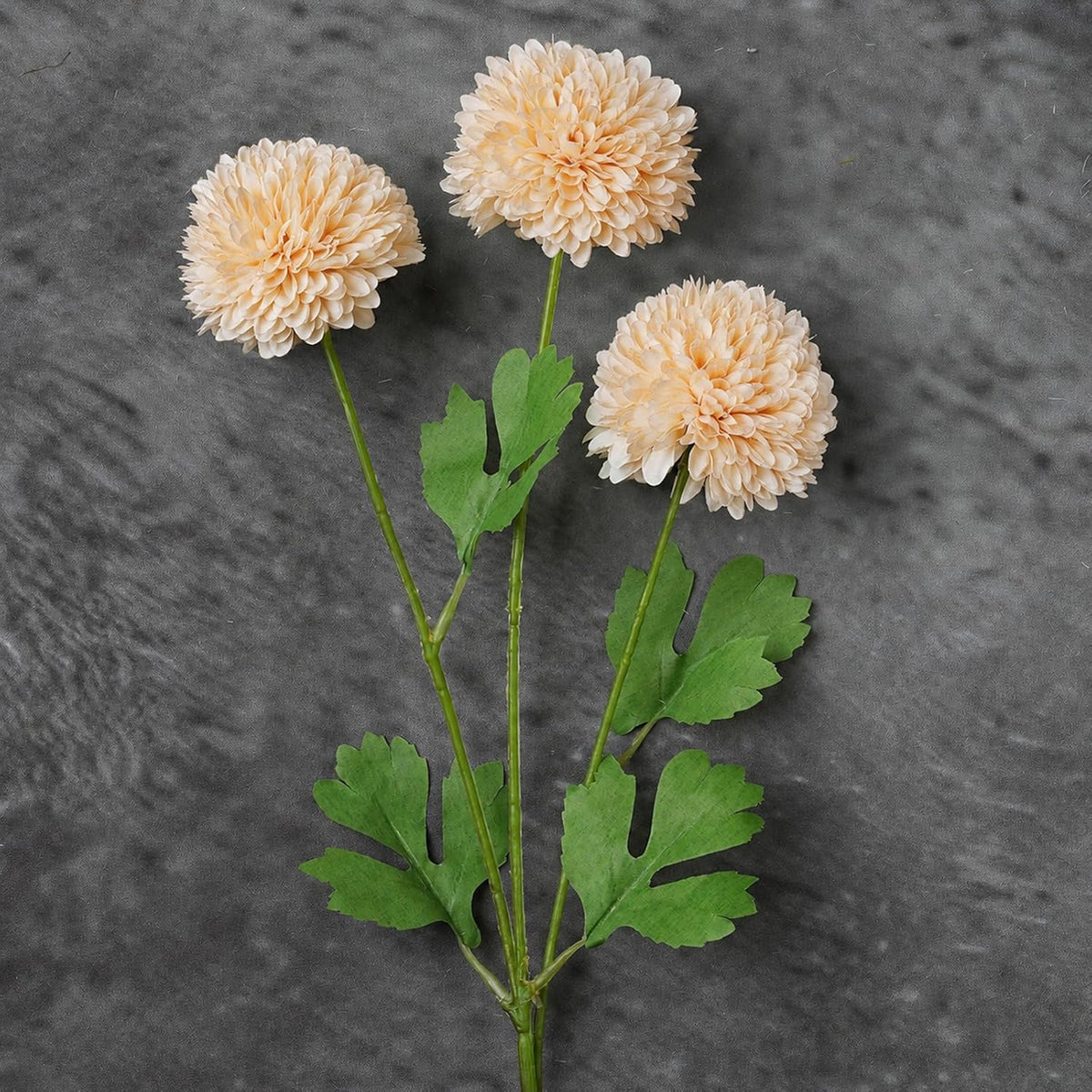 Artificial Flowers Faux Mums, Real Looking Flores Artificiales para Decoration, Faux Flowers Silk Chrysanthemum -28.34'', 12 Flowers for Decoration Indoor, Table Centerpieces(4, Champagne)