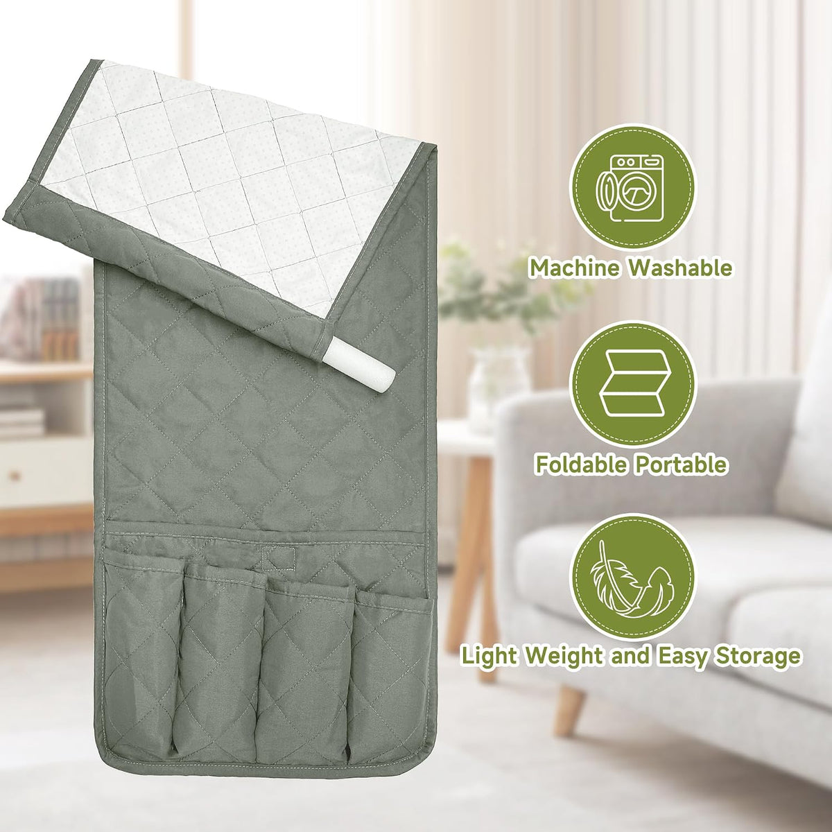 MEHIDFY Armchair Caddy for Recliner, Couch Armrest Organizer Set of Two
