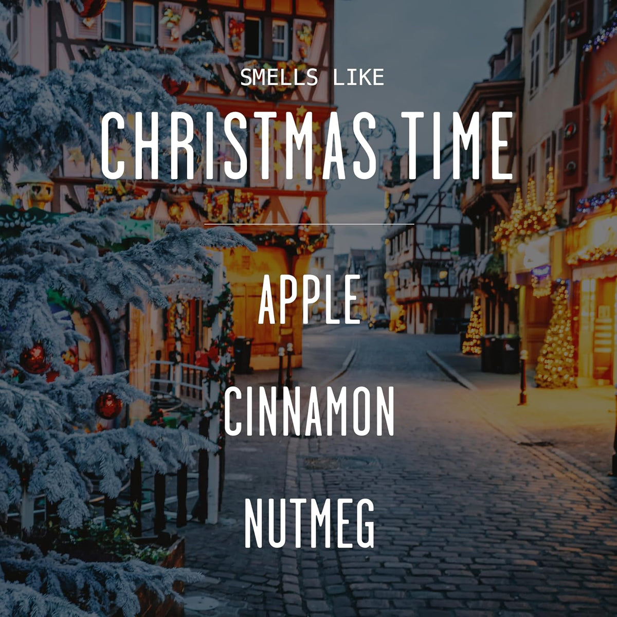 Christmas Diffuser, Christmas Reed Diffuser Decor - w/Apple, Cinnamon & Clove I Infused w/Essential Oils I 3.75 OZ Oil I Long-Lasting Scent Lasts 4-6 Month's I Made in The USA