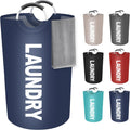 115L Large Laundry Basket, Dirty Clothes Waterproof Laundry Hamper, Blue