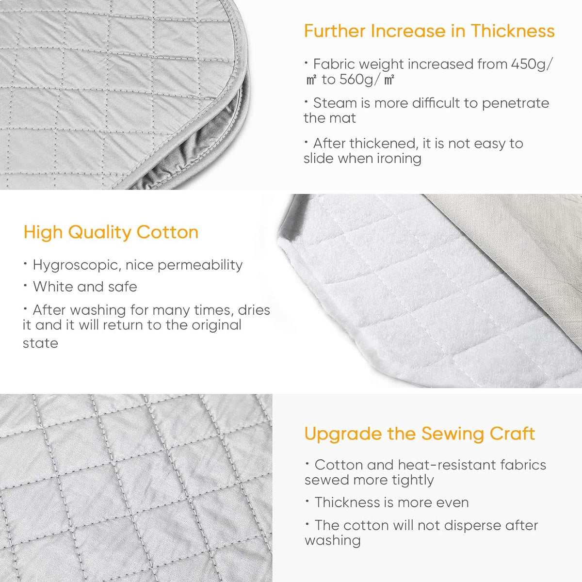 Extra Extra Ironing Mat，(32x54 inch) Ironing Blanket Ironing Pad