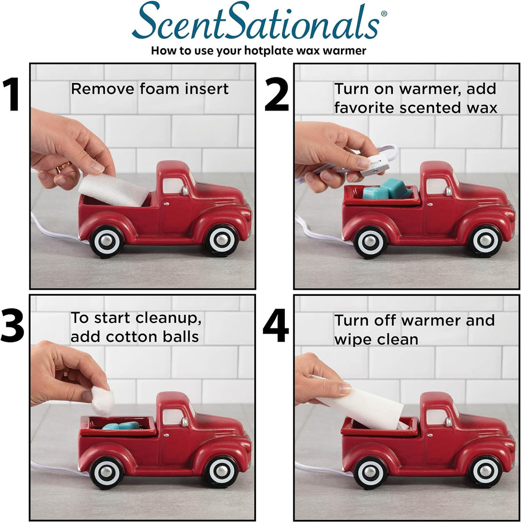 ScentSationals Red Truck - Vintage Wax Warmer for Scented Wax Melts