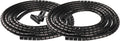 Cable Sleeve Organizer 19.7ft Cord Wire Wrap Coiled Tube Sleeve Cable Management Sleeve for Home Office PC TV Black