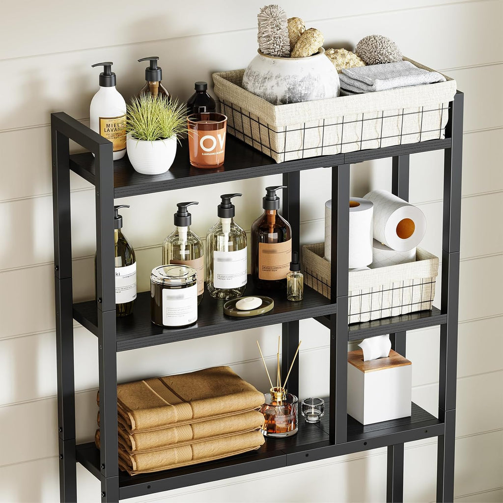 Asgolion Over-The-Toilet Storage Rack, 3-Tier Bathroom Shelves Over Toilet