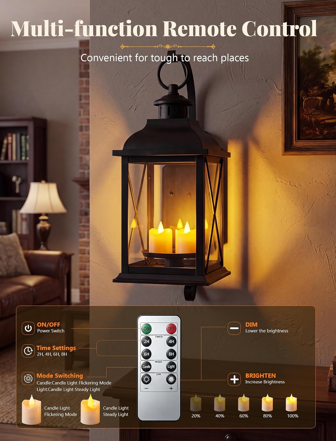 6 Pack Rechargeable Flameless Candles with Remote Timer, USB Charging Cable