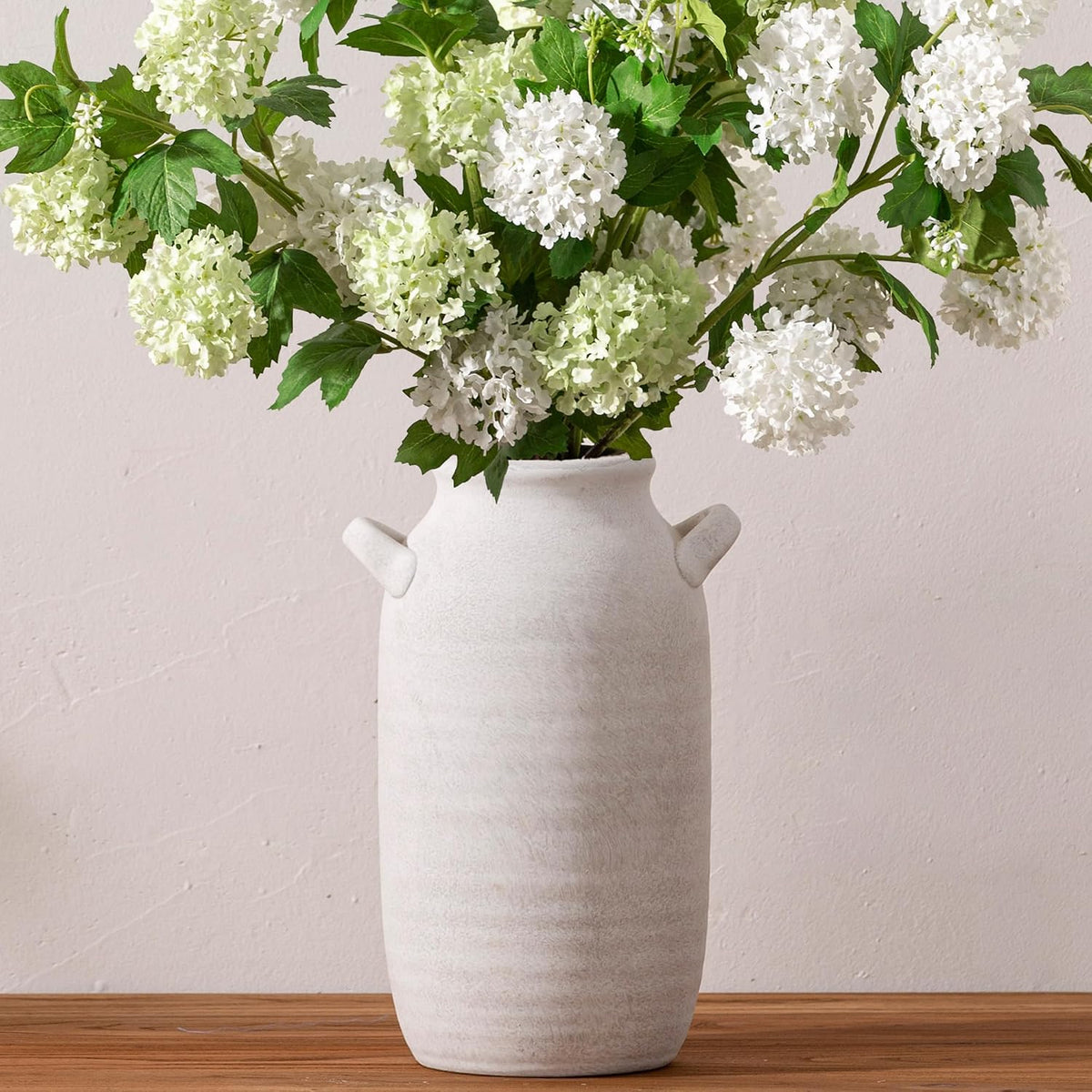 Vanselia Ceramic Flower Vase Home Decor Living Room Table Vase (12" Rustic)