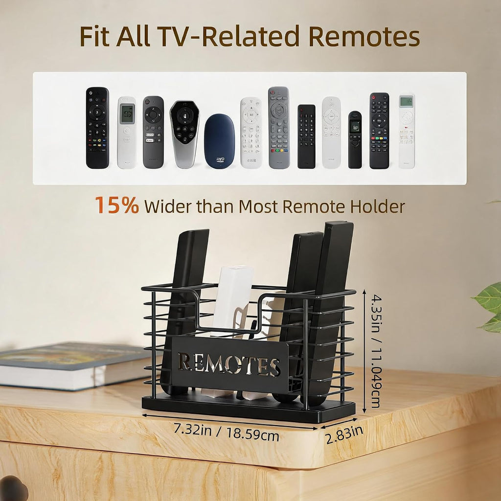 Remote Control Holder, 5-Slot TV Remote Holder Wall Mount