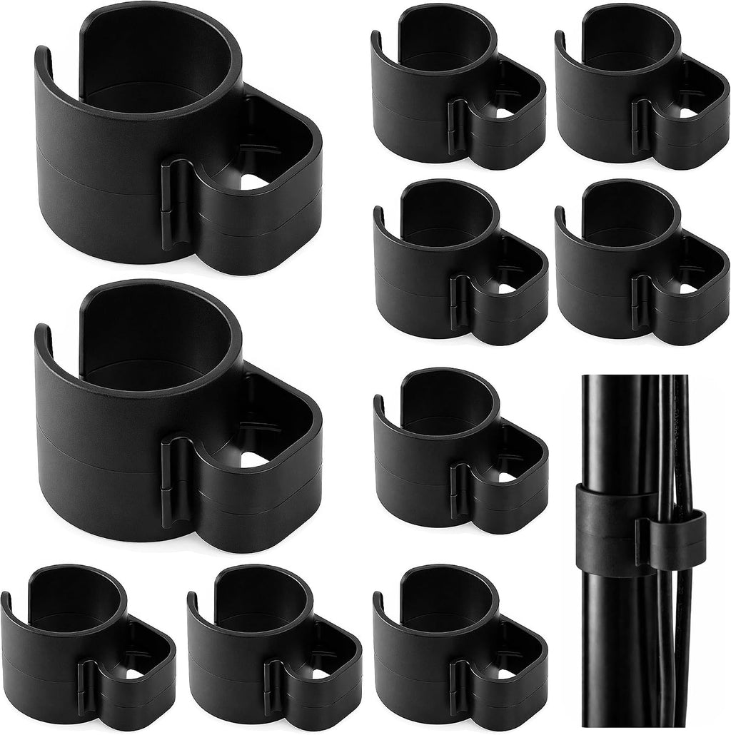 10 Pcs 35mm Speaker Pole Cable Clips, Pole Cable Management Clips
