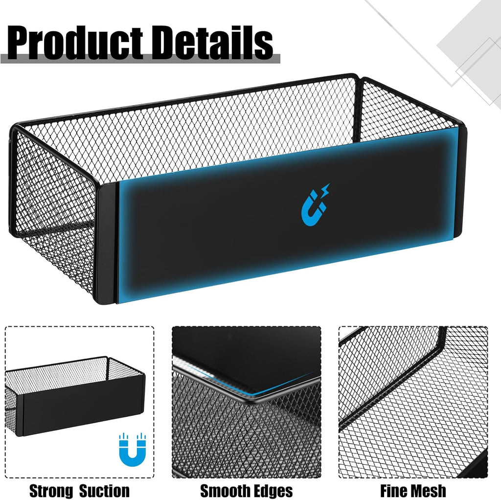 Tioncy 4 Pcs Magnetic Storage Bin Magnetic Locker Organizer for Pegboard