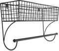 DII Rustic Bathroom Décor, Metal Storage, Large Towel Bar, Black