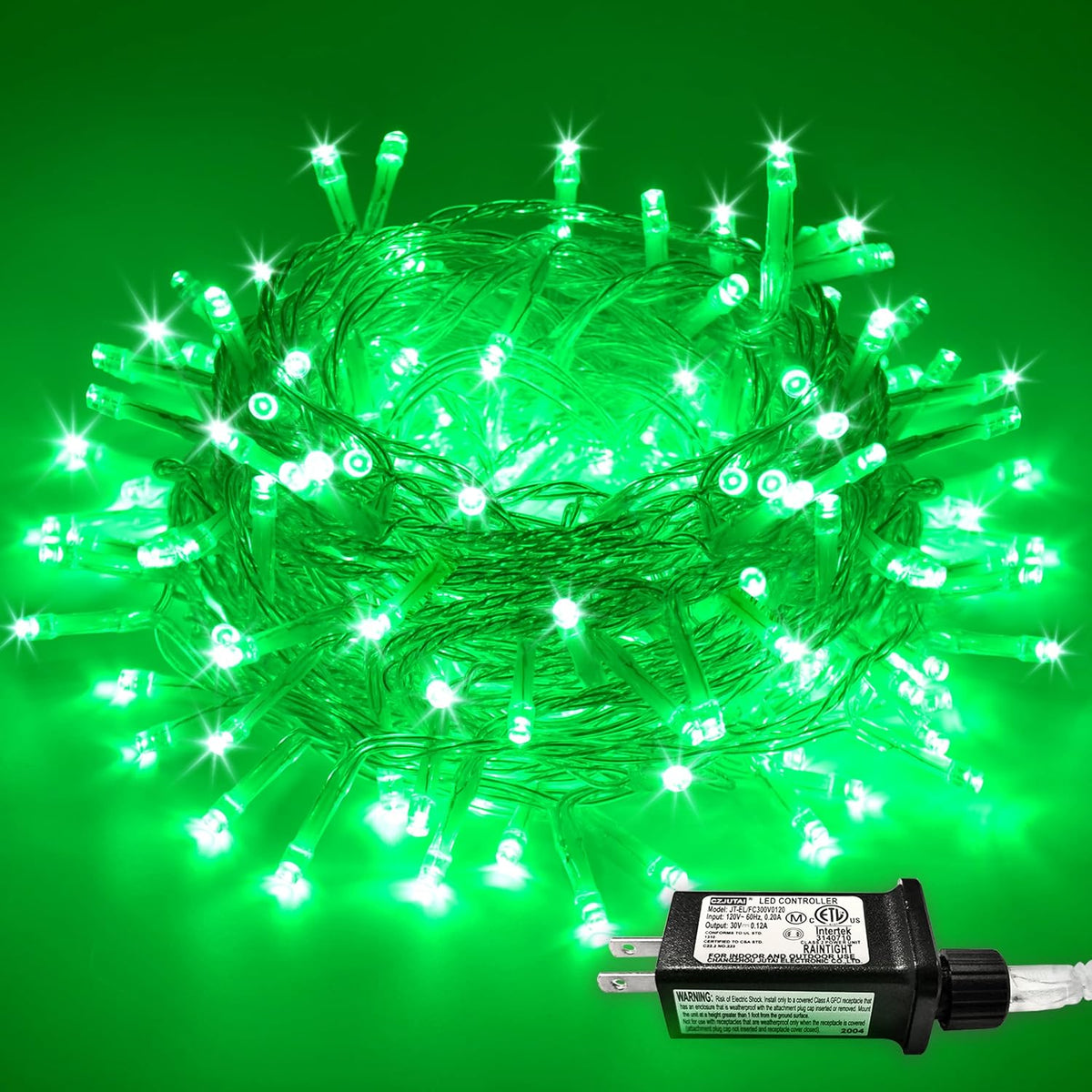 JMEXSUSS 200 LED Green Halloween Lights Indoor Outdoor Christmas Lights