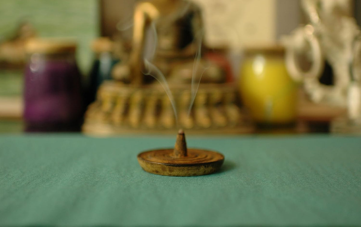 Pure Nag Champa 120 Incense Cones Bulk Pack - Intense Burst of Incense Smoke and Easier Ash Clean-Up Than Sticks