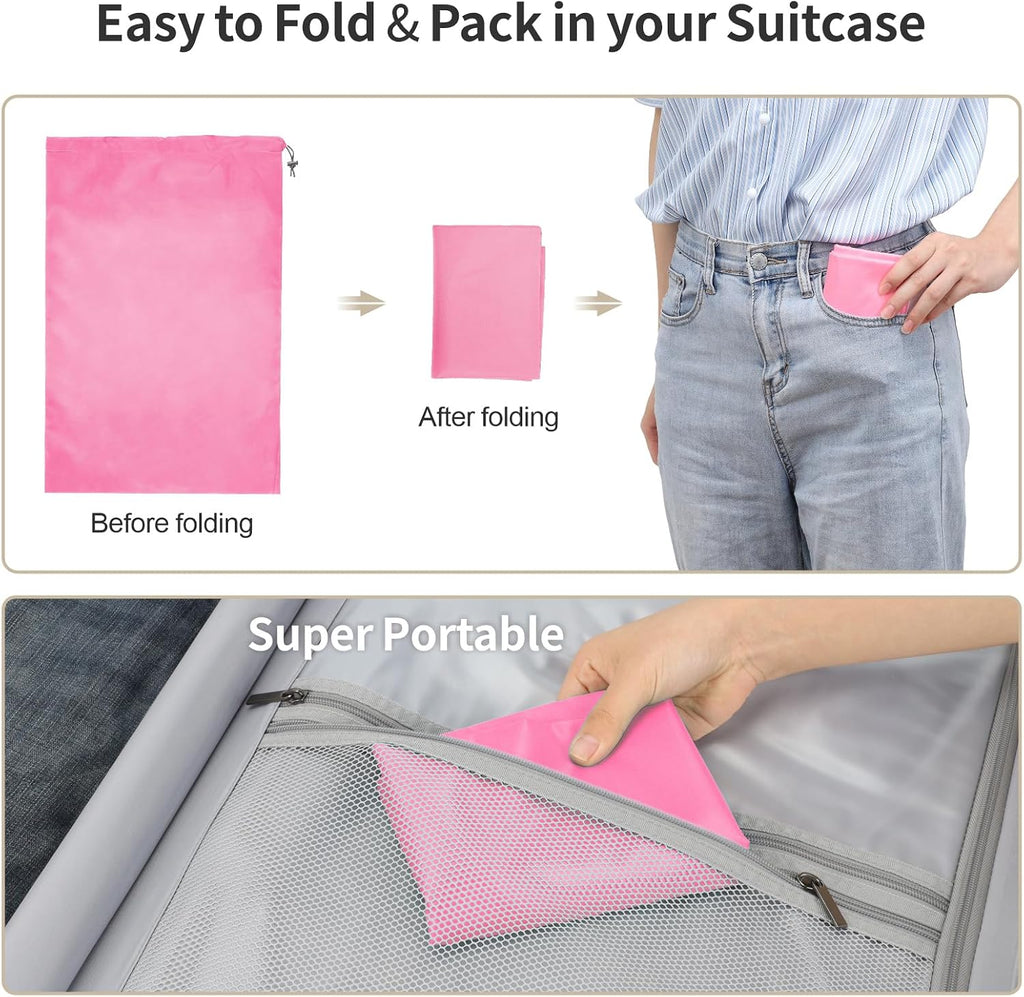 F-color Travel Laundry Bags - Dirty Clothes Travel Bag for Cruise, 24x36 in