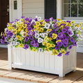 Alupssuc 48 Bundles Artificial Flowers UV Resistant for Outdoor Decor