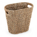 Coeusy Wicker Trash Can,Seagrass Waste Basket for Bathroom,Bedroom,5 Gallon
