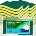 AIDEA Sponges Kitchen, 24 PK XL Heavy Duty Dish Sponges, Scrub Sponges
