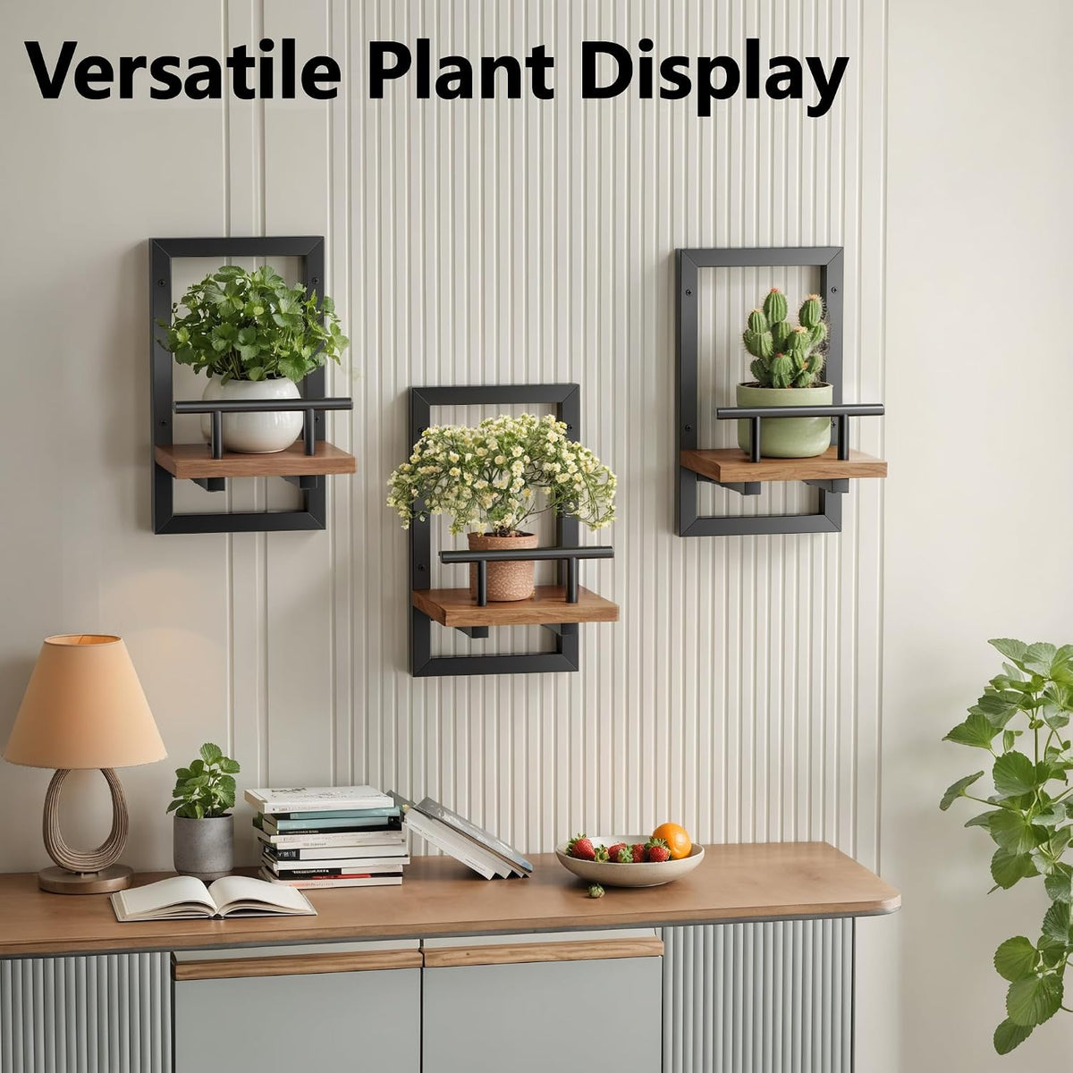 Sbosbo Floating Shelves for Wall Plant Shelf
