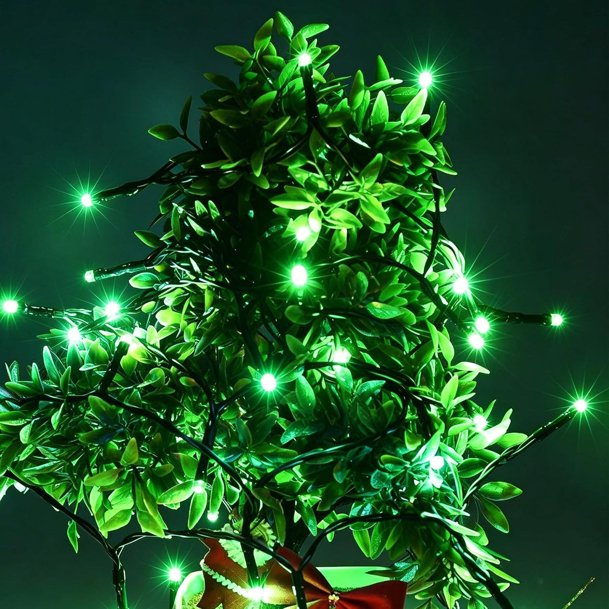 2 Pack Battery Operated String Lights - 9.8ft 30 LEDs Green