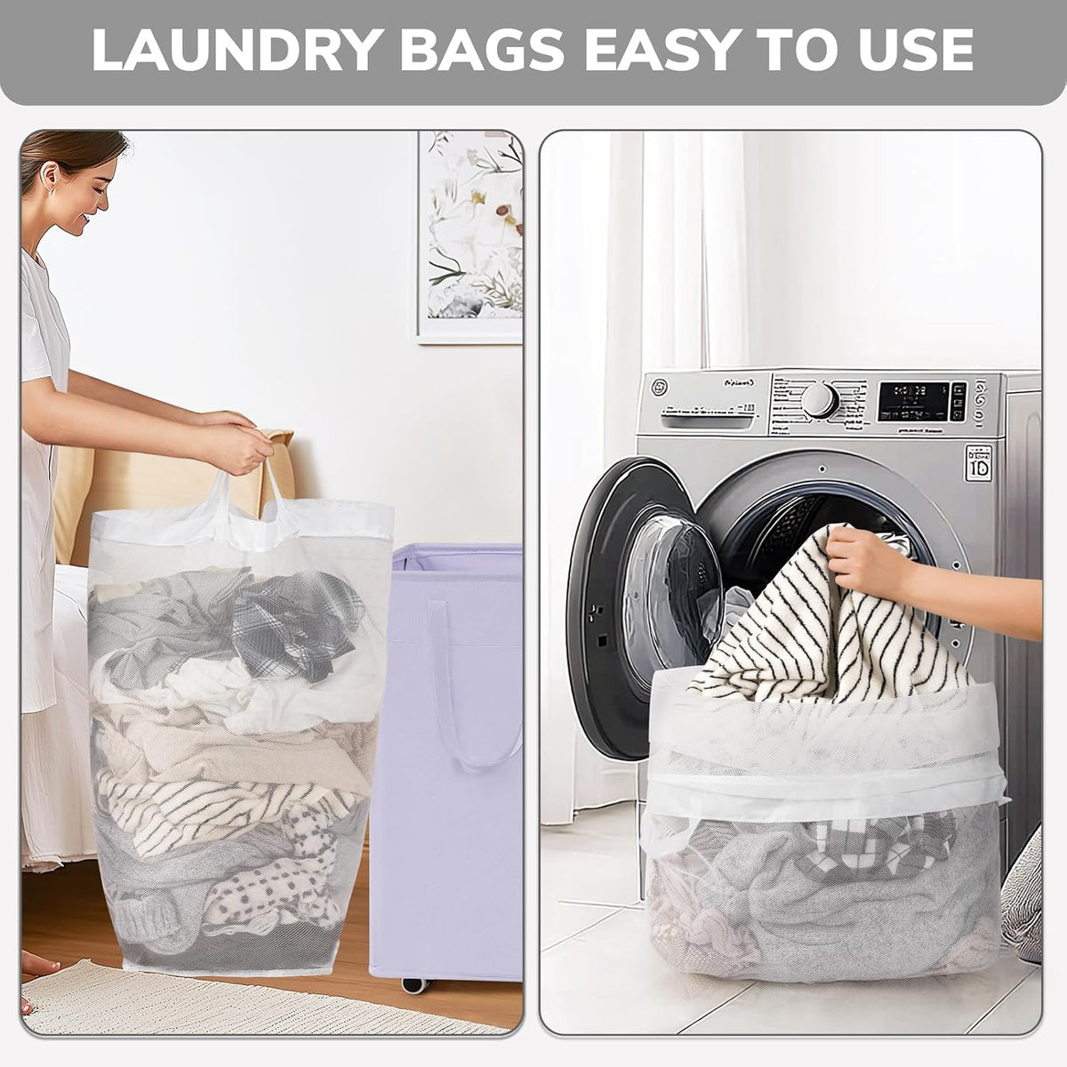 Goodpcik 75L Rolling Laundry Hamper with Wheels, Laundry Hamper for Dorm