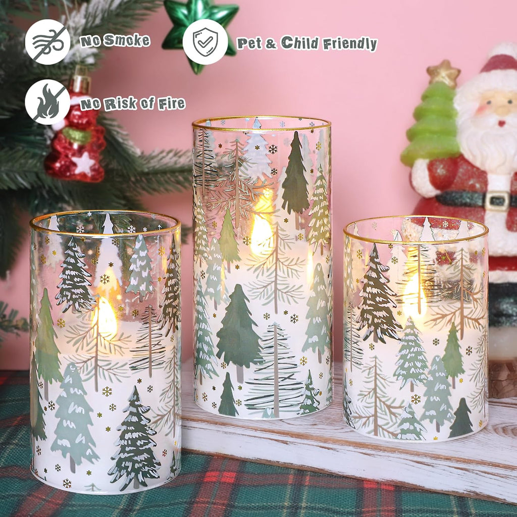 Impress Life Christmas Tree Flameless Candles with Remote