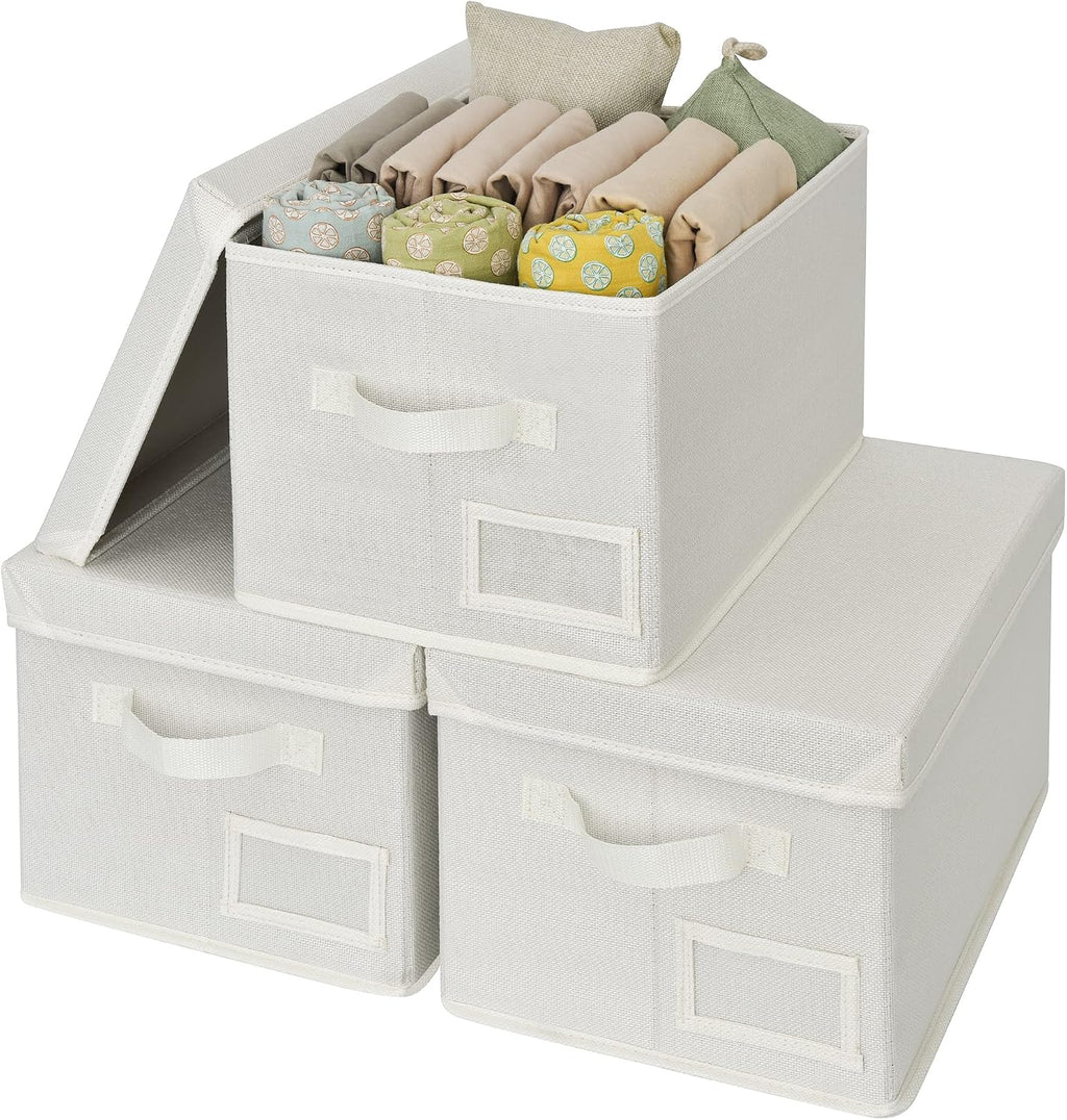 GRANNY SAYS Storage Bins with Lids, Decorative Storage Boxes with Lids