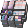 Reli. Drawer Organizers Clothes 14 Pack | Foldable Dresser Drawer Organizer