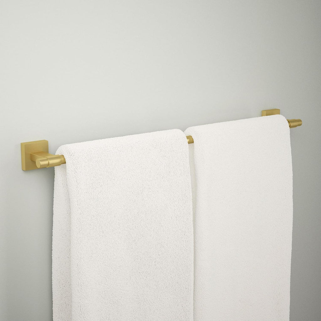 Franklin Brass Maxted (1-Pack) 24' Towel Rack for Bathroom, Modern Gold Bar Holder Wall Mounted Rod, Hardware | Accessories MAX24-MG