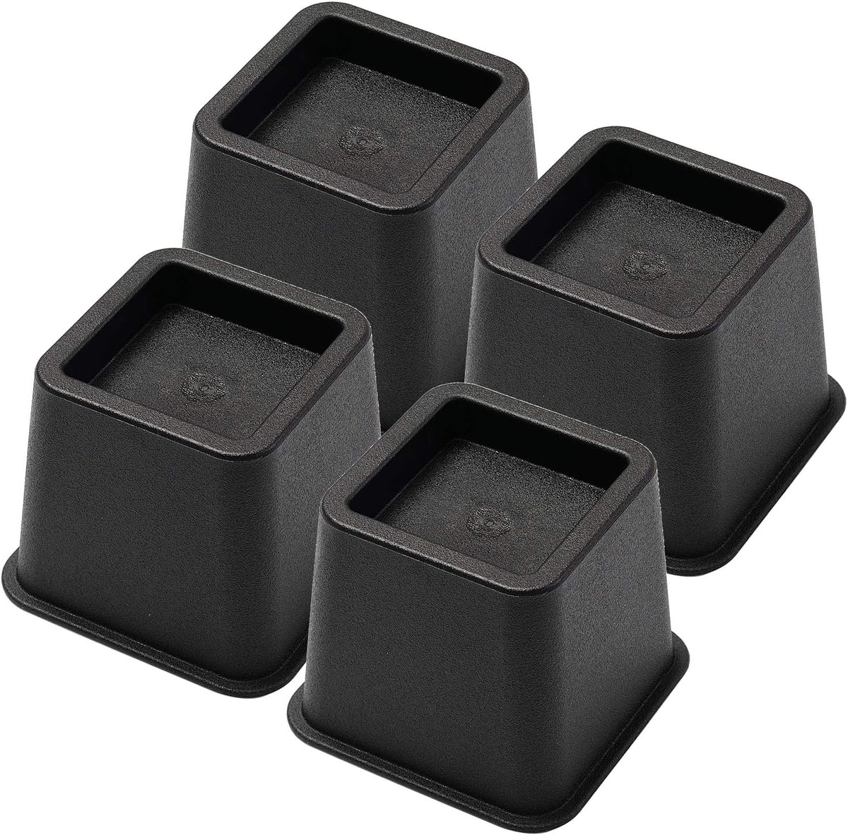Bed Risers 3 Inch, Heavy Duty Square Furniture Frame Lift, Set of 4