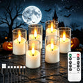 Small Rechargeable Flameless Tea Lights Candles with Timer Remote