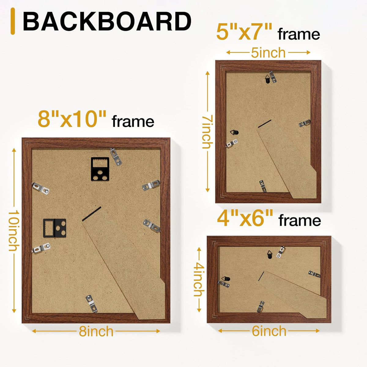Vittanly 15 Pack Picture Frames Collage Wall Decor, Wall/Tabletop Display