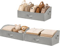 WUIKE Purse Organizer for Closet, 3-Pack Extra Large, Open Front, Greige