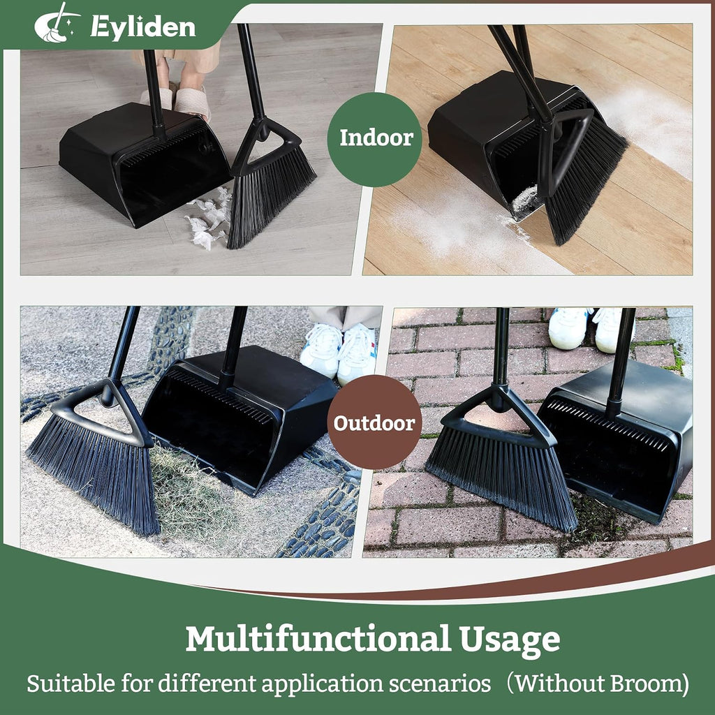 Eyliden Large Commercial Dustpan with Comb Teeth, Upright