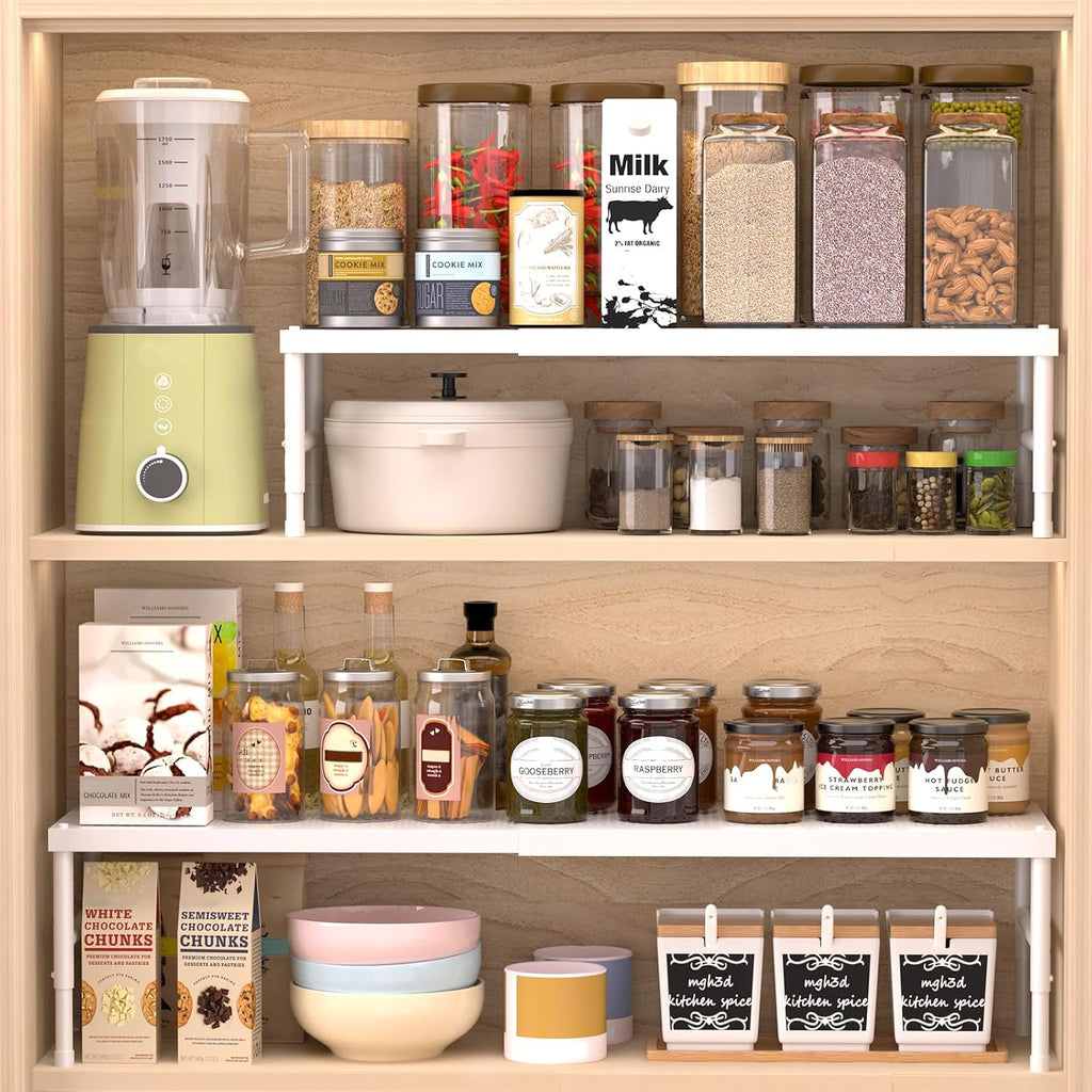 Kitchen cabinet organizer shelf,Spice Racks,Counter Shelf for Cabinets