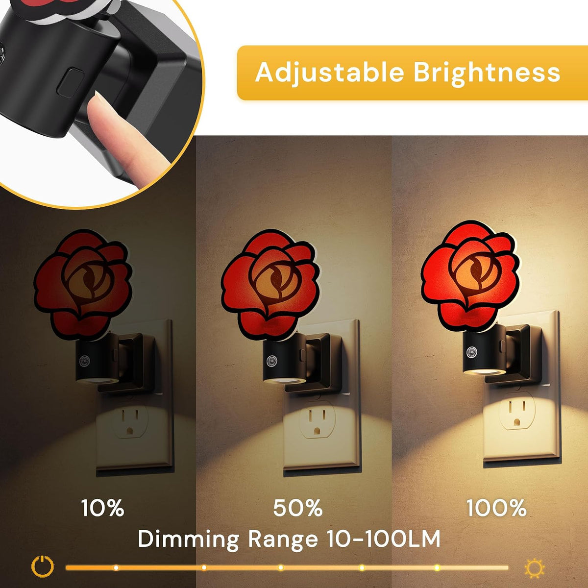 L LOHAS LED Night Lights Plug into Wall, Night Light with Light Sensor