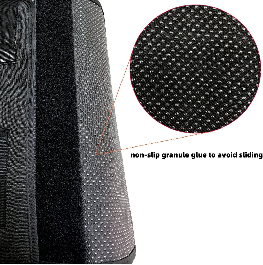 Wanty Sofa Armrest Organizer Couch Arm Chair Caddy Sofa Cover Storage Holder for Remote Control Magazine Book Smart Phone Tablet Drinks and Water Bottle (Black)