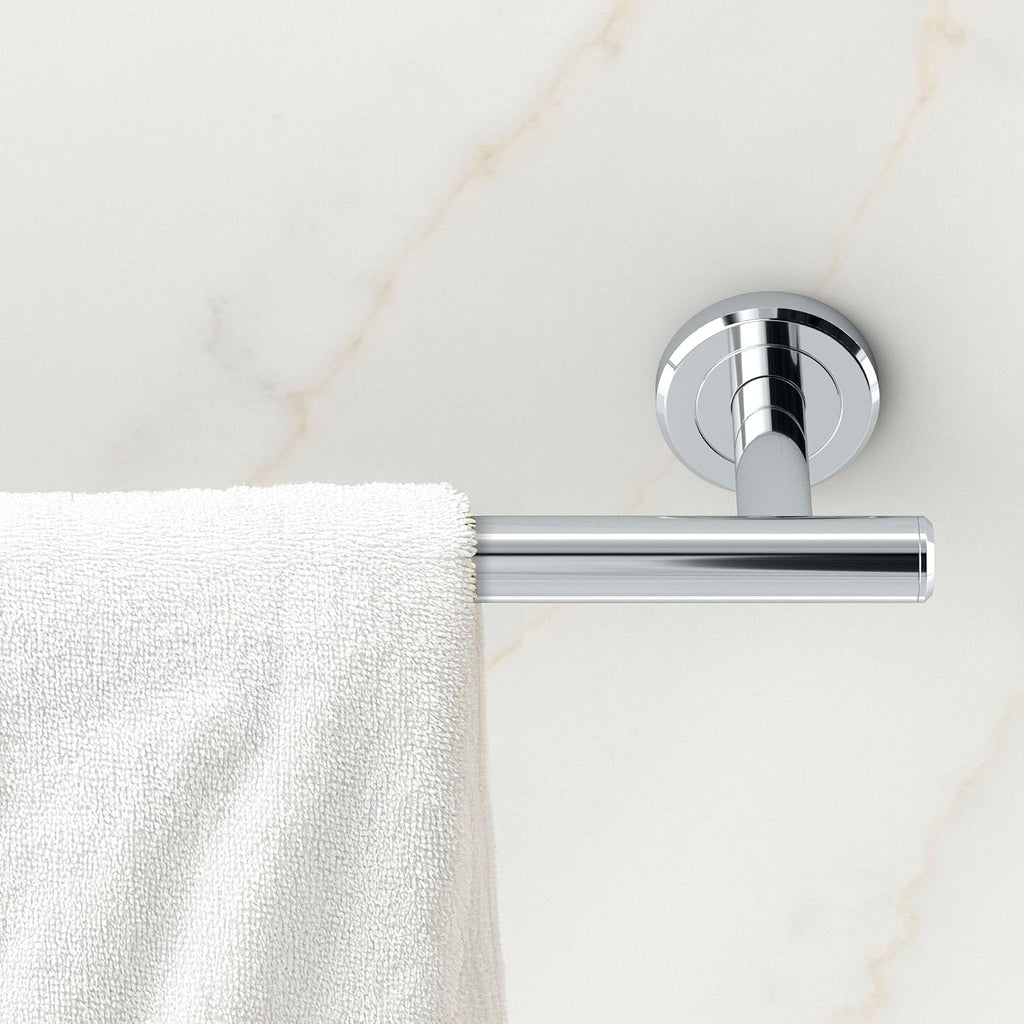 Gatco 4240A Latitude II 30-Inch Towel Bar, Wall Mounted Bathroom Towel Holder, Chrome, 32.63" Total Length