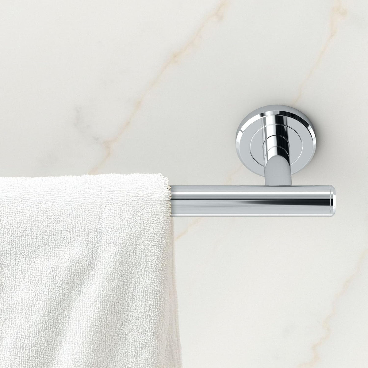 Gatco 4240A Latitude II 30-Inch Towel Bar, Wall Mounted Bathroom Towel Holder, Chrome, 32.63" Total Length