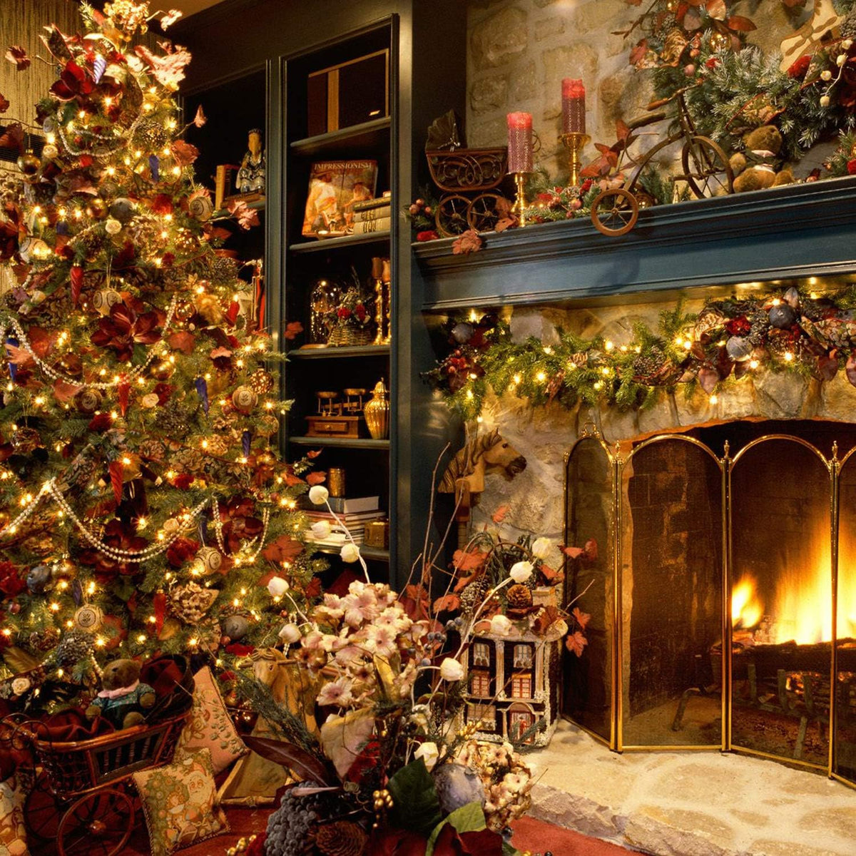 2 Pack Christmas Mini Lights, 75 Feet 200 LED Warm White String Lights
