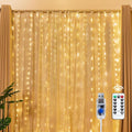 Brightown 300 LED Fairy Curtain Lights, 9.8ft x 9.8ft Curtain String Lights