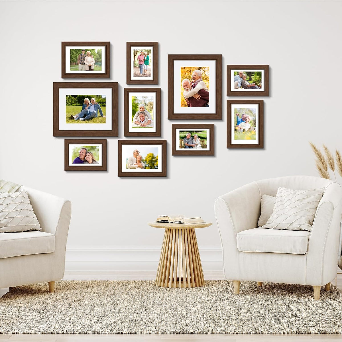 Povrgive Picture Frames Collage Wall Decor, Gallery Wall Frame Set of 10
