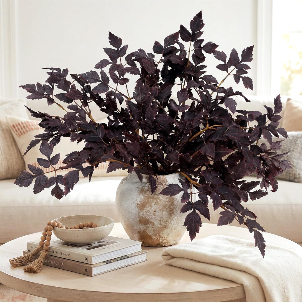 ZIFTY 6Pcs Artificial Fall Stems Eucalyptus Autumn Thanksgiving Decor