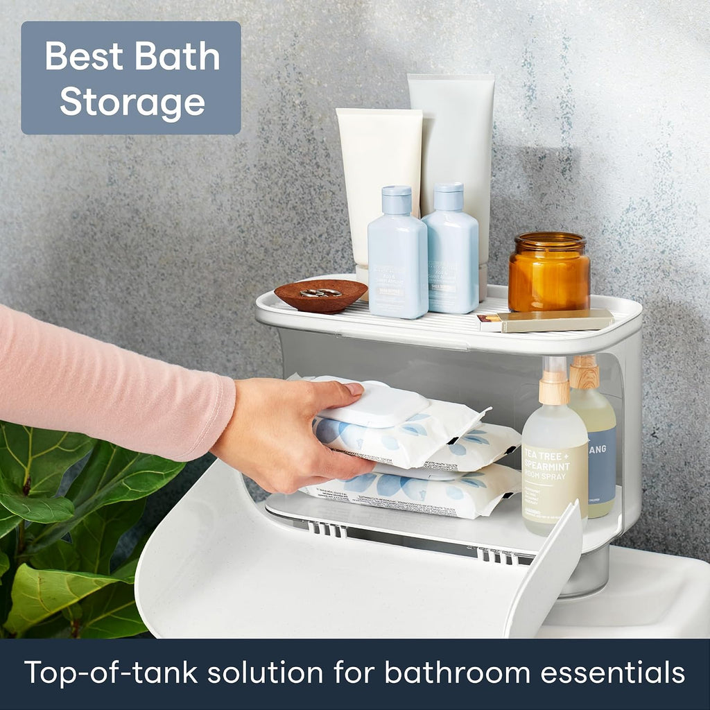 YouCopia HideAway Toilet Cabinet, Over Toilet Bathroom Storage Organizer