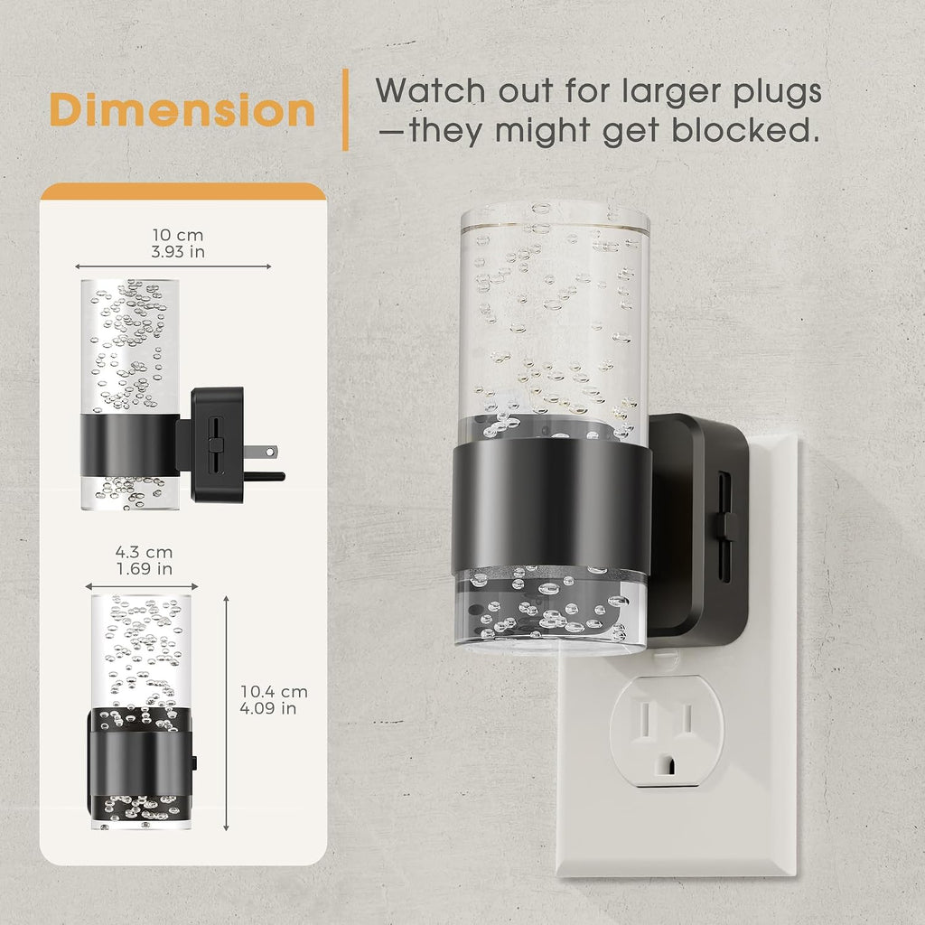 Briignite Night Light, Dimmable Night Lights Plug into Wall