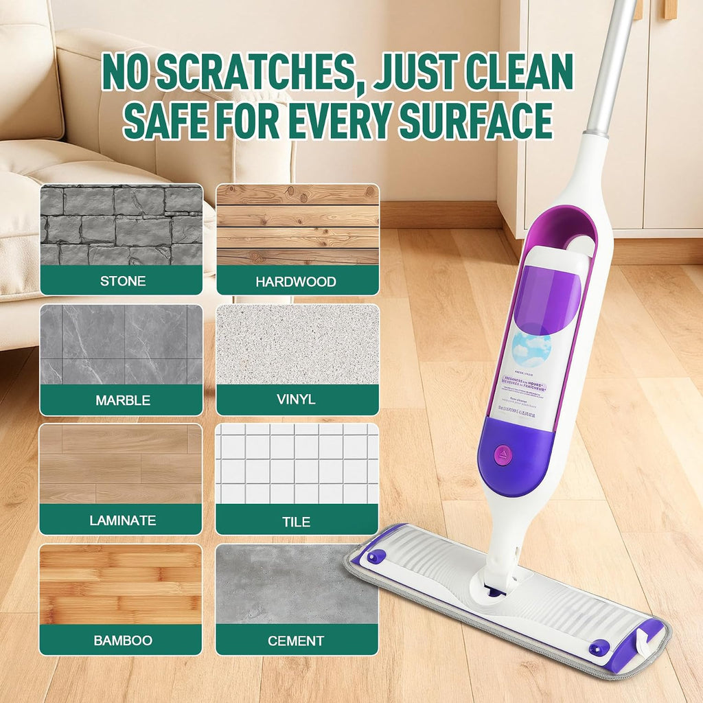 8 Pack Microfiber Spray Mop Replacement Pads for Swiffer PowerMop