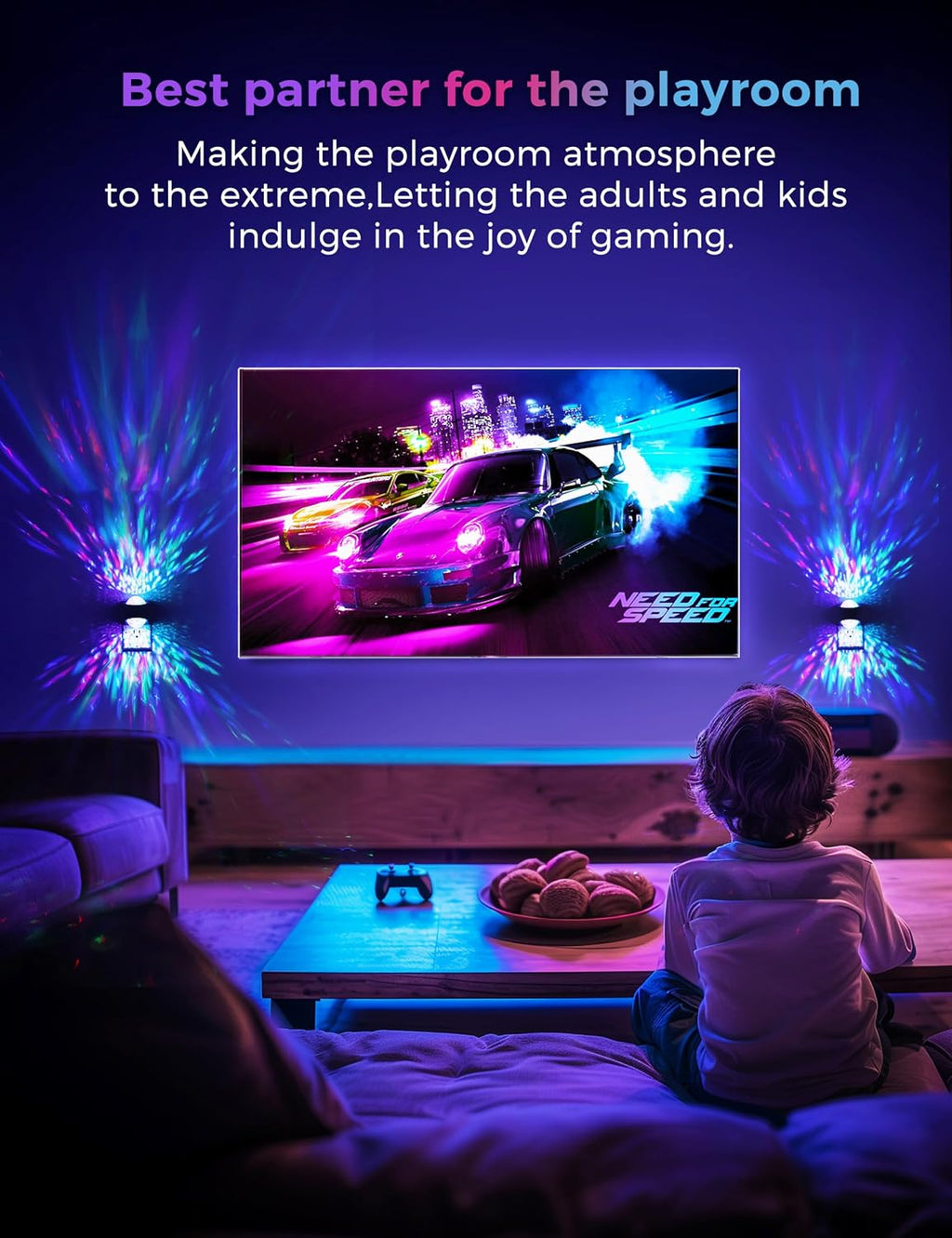 L LOHAS LED Night Light,Night Lights Plug into Wall,Projector Night Light