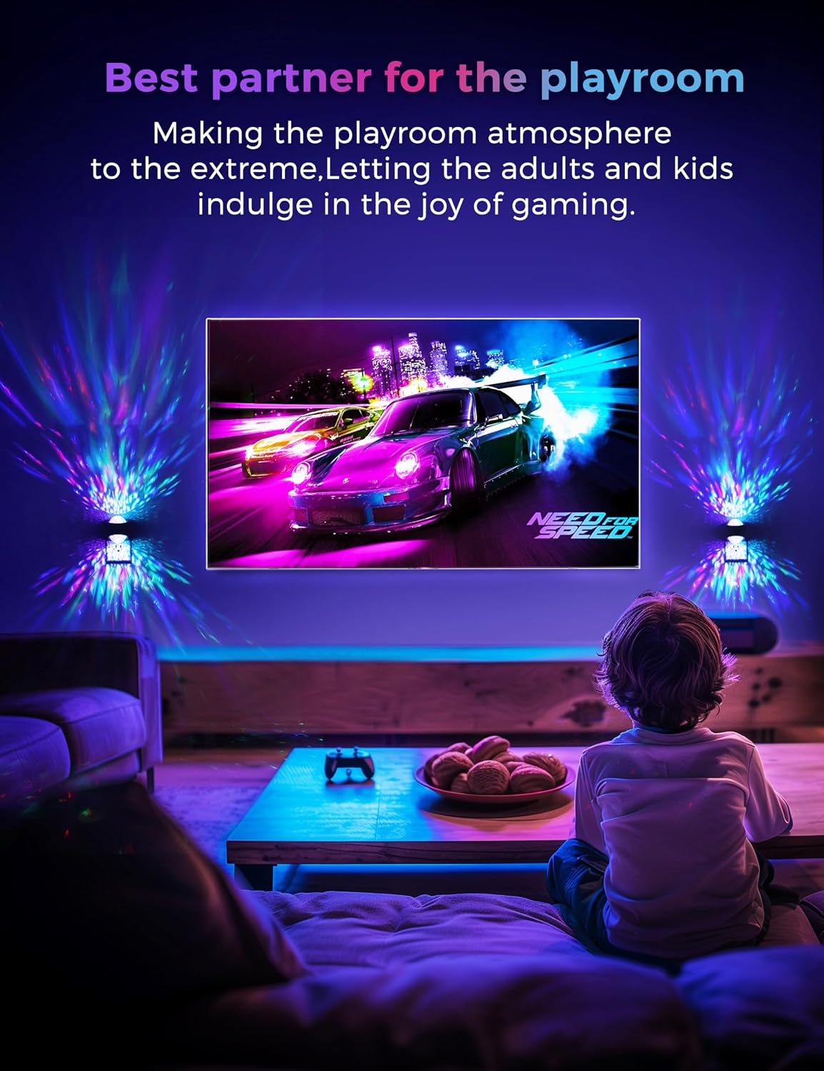 L LOHAS LED Night Light,Night Lights Plug into Wall,Projector Night Light
