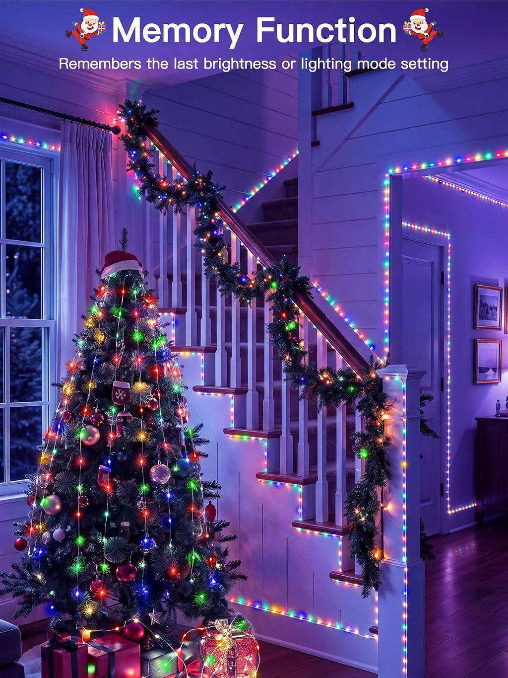 Christmas Lights Outdoor 1000LED 328FT, Multicolor String Lights