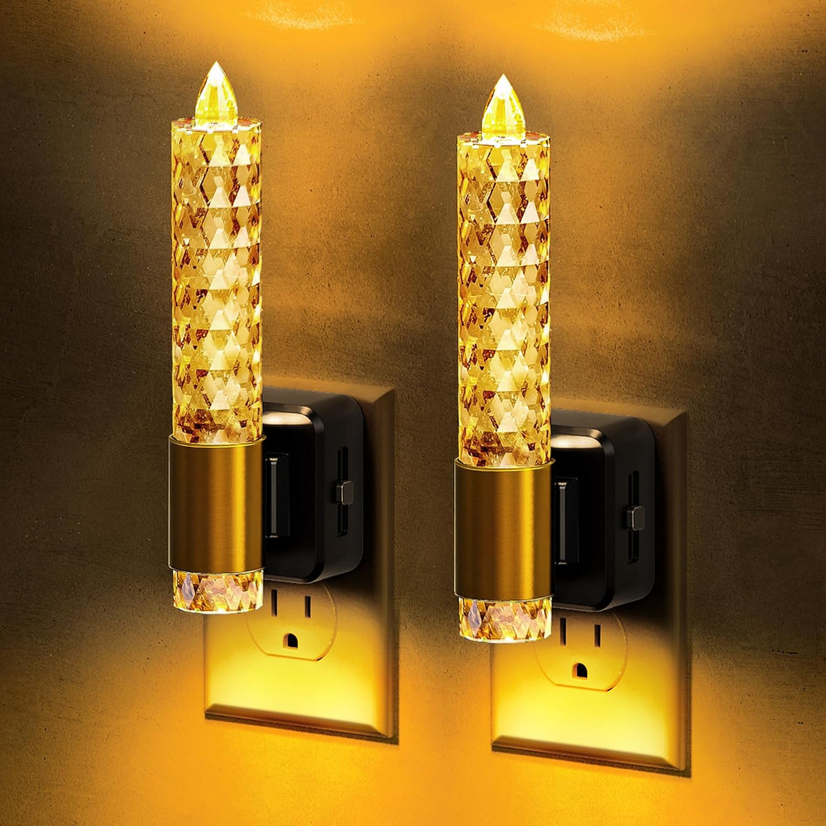 L LOHAS LED Plug in Night Light, Flameless Candle Night Lights