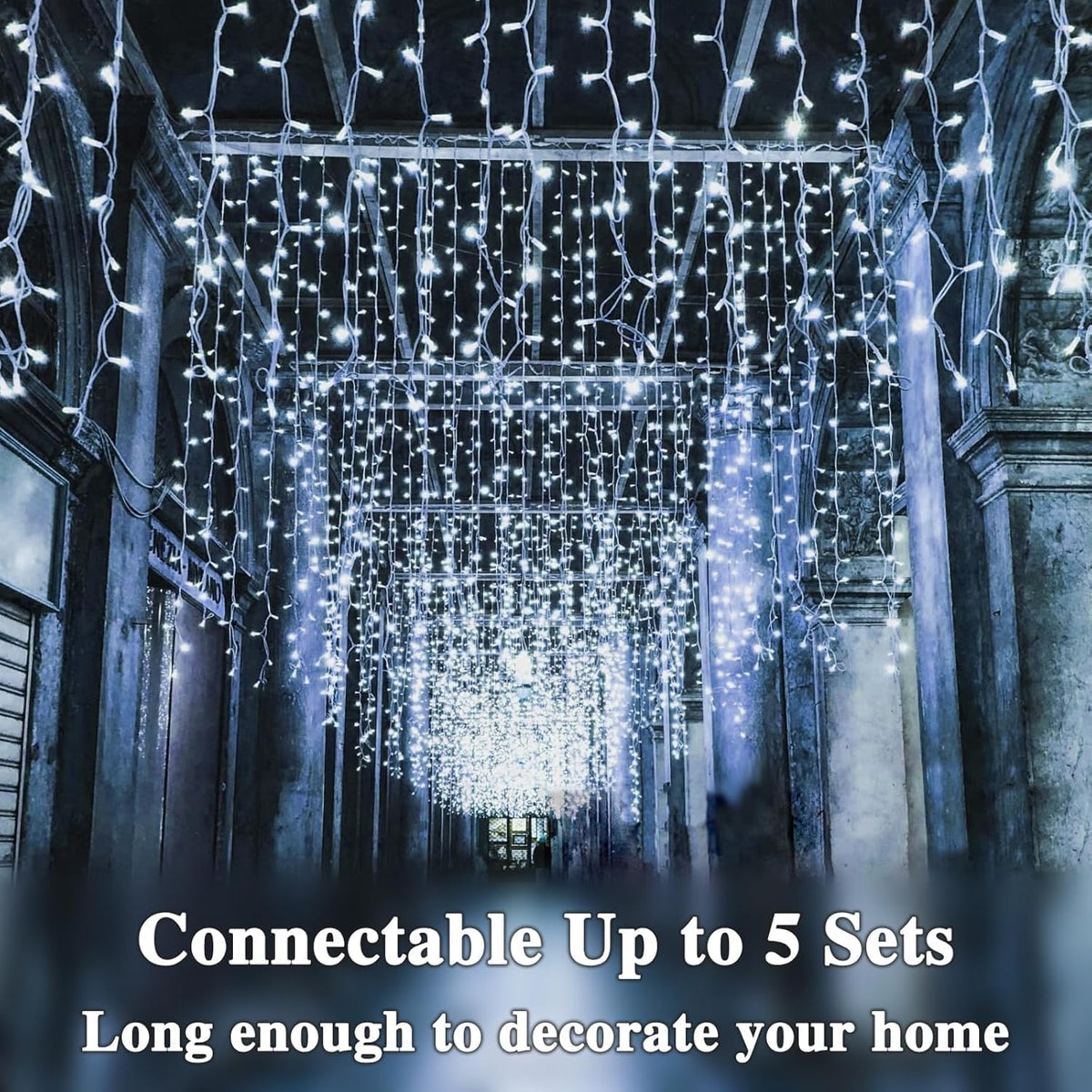 KAQ 500LED 180Ft String Lights, Christmas Lights Indoor Outdoor