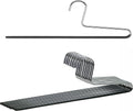 Mawa by Reston Lloyd Trouser Series Non-Slip Space-Saving Clothes Hanger with Single Rod for Pants, Style KH/1, Set of 10, Black